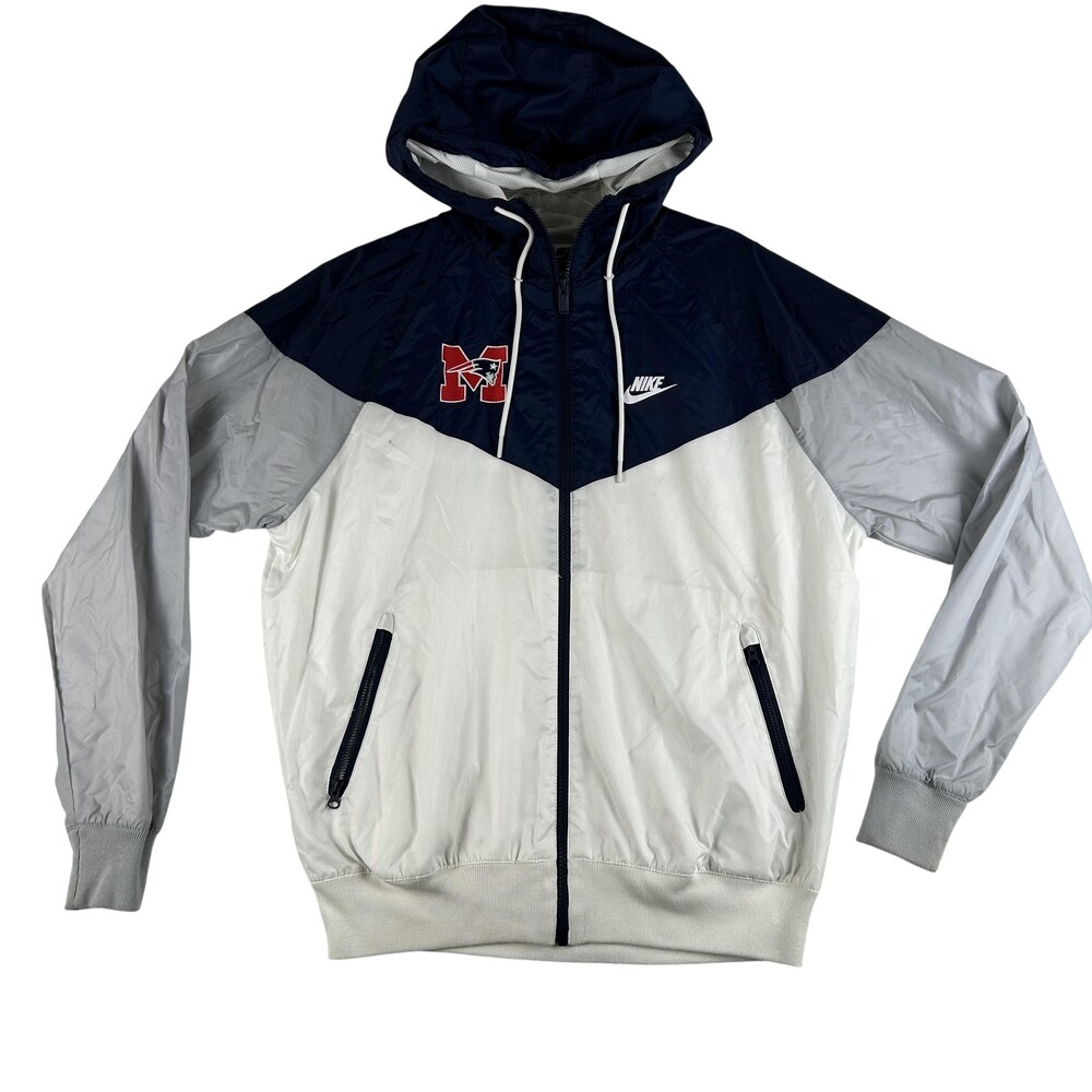 New England Patriots Jacket Mens Small NFL Football Nike Full Zip Drake Maye